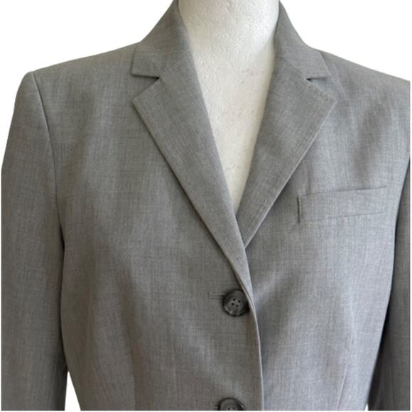 The Limited Blazer Jacket Gray Button Front Career Basic Blazer Size 6 - Picture 3 of 11
